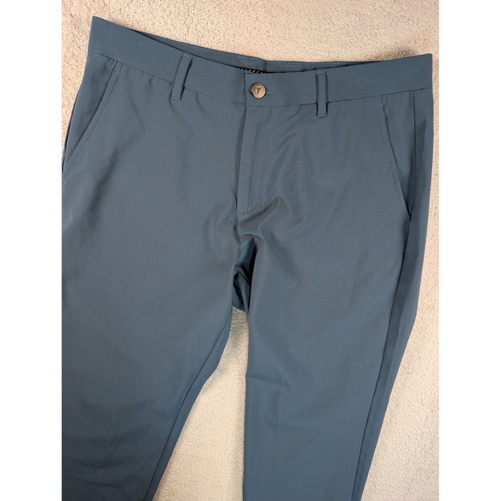 Primo Golf Joggers Mens 34 Short Blue Gray Slate Tapered Ankle Zip Stretch Pants